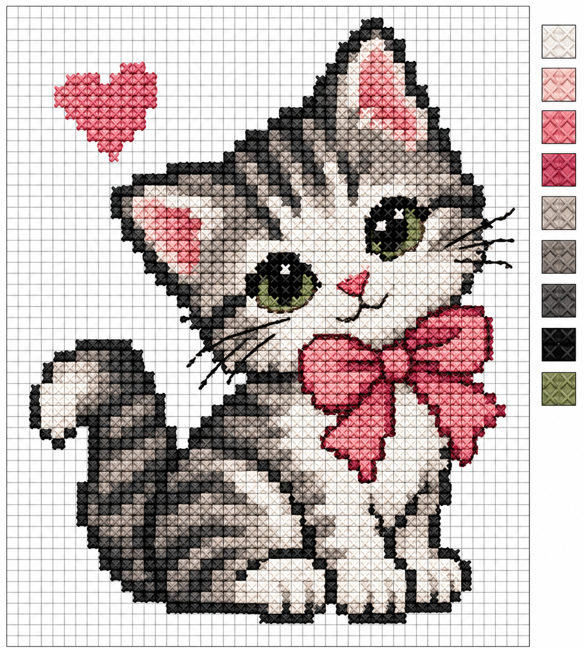 Gráficos de punto de cruz de gatos: ideas bonitas y originales para bordar Gráficos de punto de cruz de gatos: ideas bonitas y originales para bordar Graficos de punto de cruz de gatos