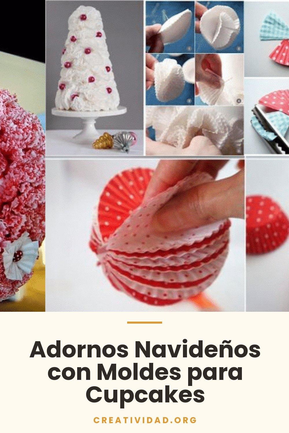 Adornos Navideños con Moldes para Cupcakes