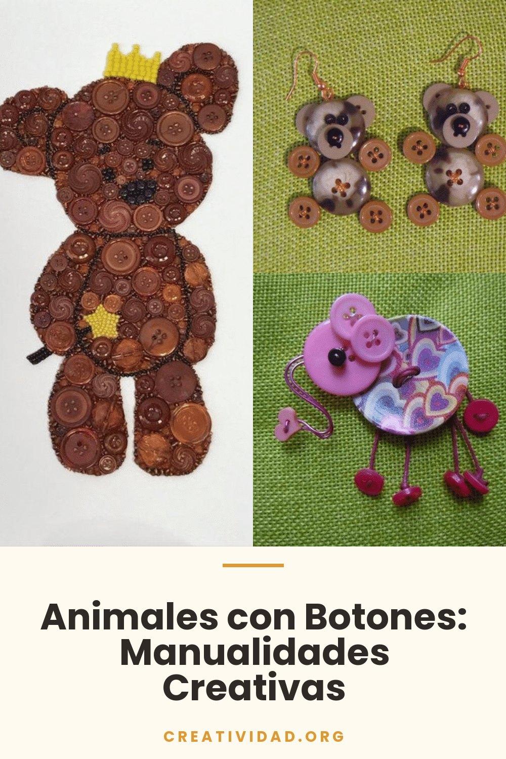 Animales con Botones: Manualidades Creativas