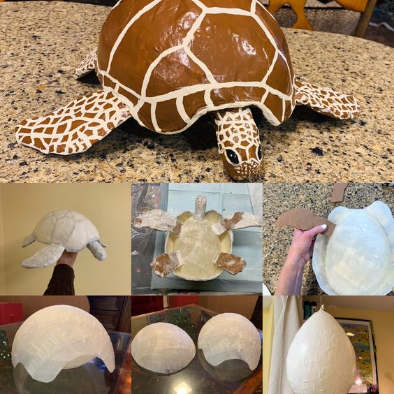 animales hechos con globos y papel reciclado 1