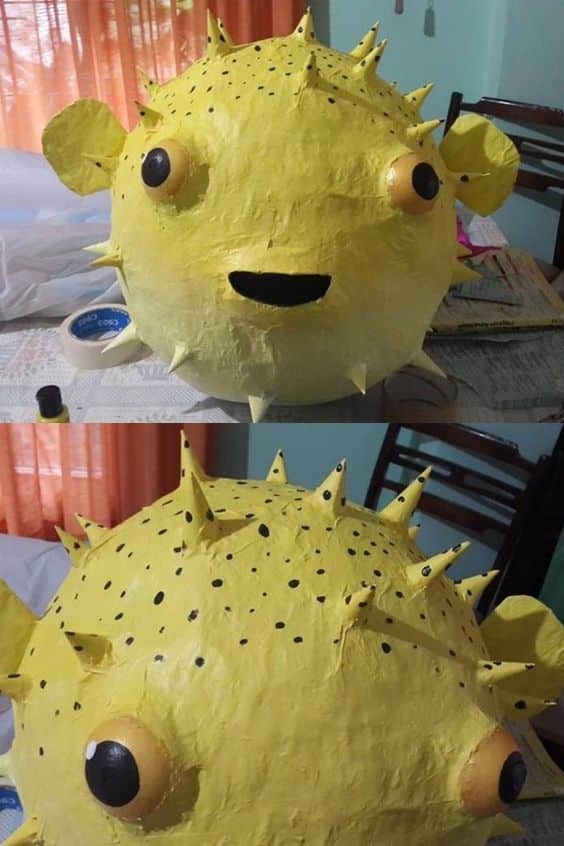 animales hechos con globos y papel reciclado 2