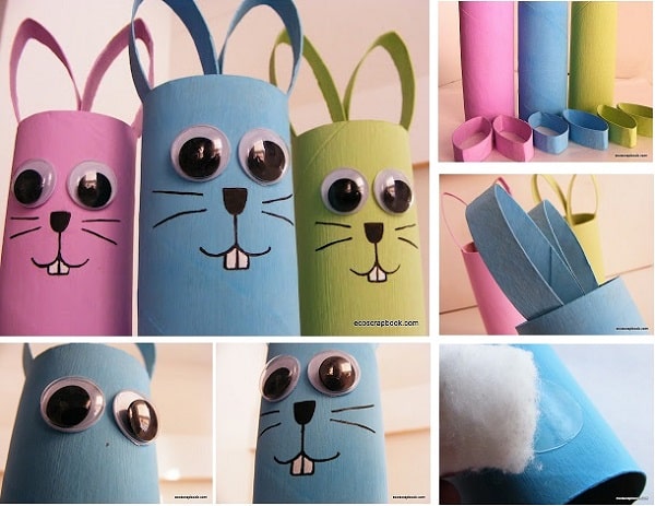 animales hechos con rollos de papel higienico 1