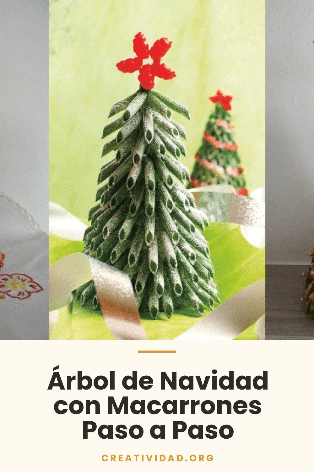Árbol de Navidad con Macarrones Paso a Paso