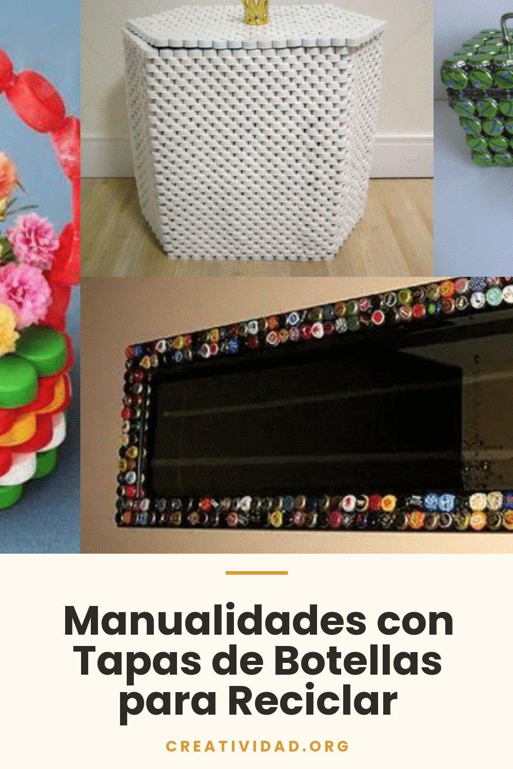 Manualidades con Tapas de Botellas para Reciclar