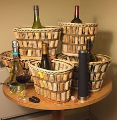 cestas hechas con tapones de corcho 5
