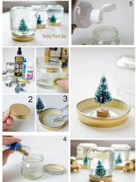 como decorar tarros de cristal para navidad 13