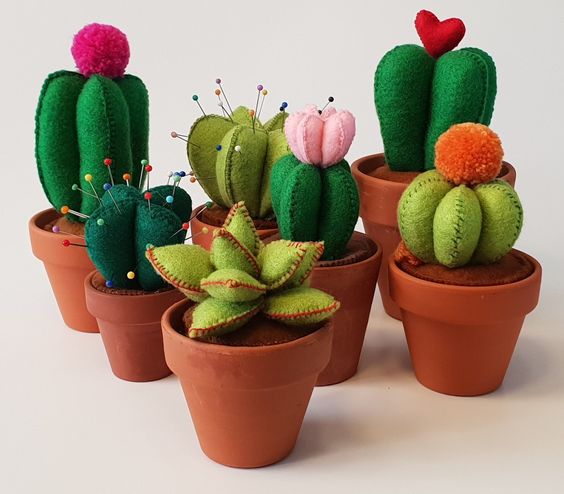 como hacer cactus de fieltro 6
