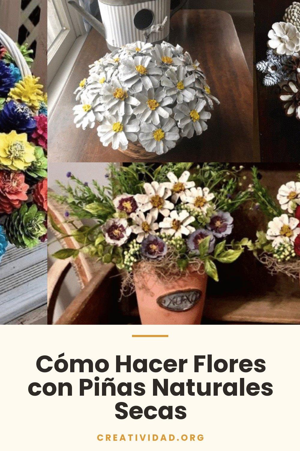 Cómo Hacer Flores con Piñas Naturales Secas