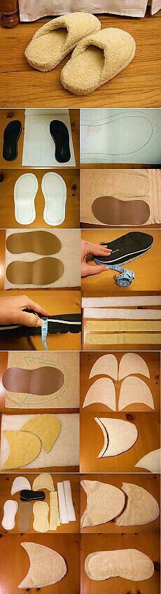 como hacer pantuflas con toallas viejas 2
