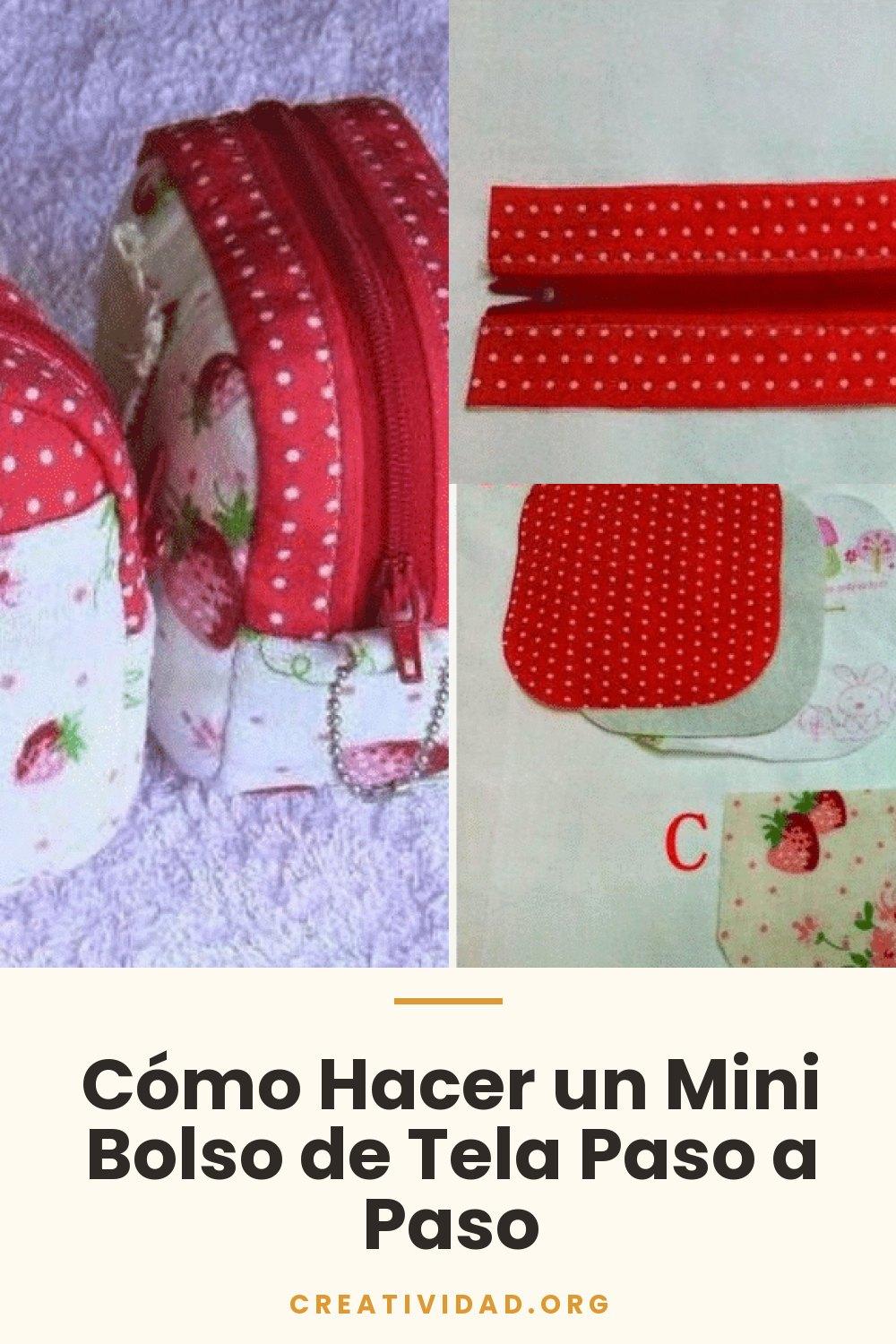 Cómo Hacer un Mini Bolso de Tela Paso a Paso