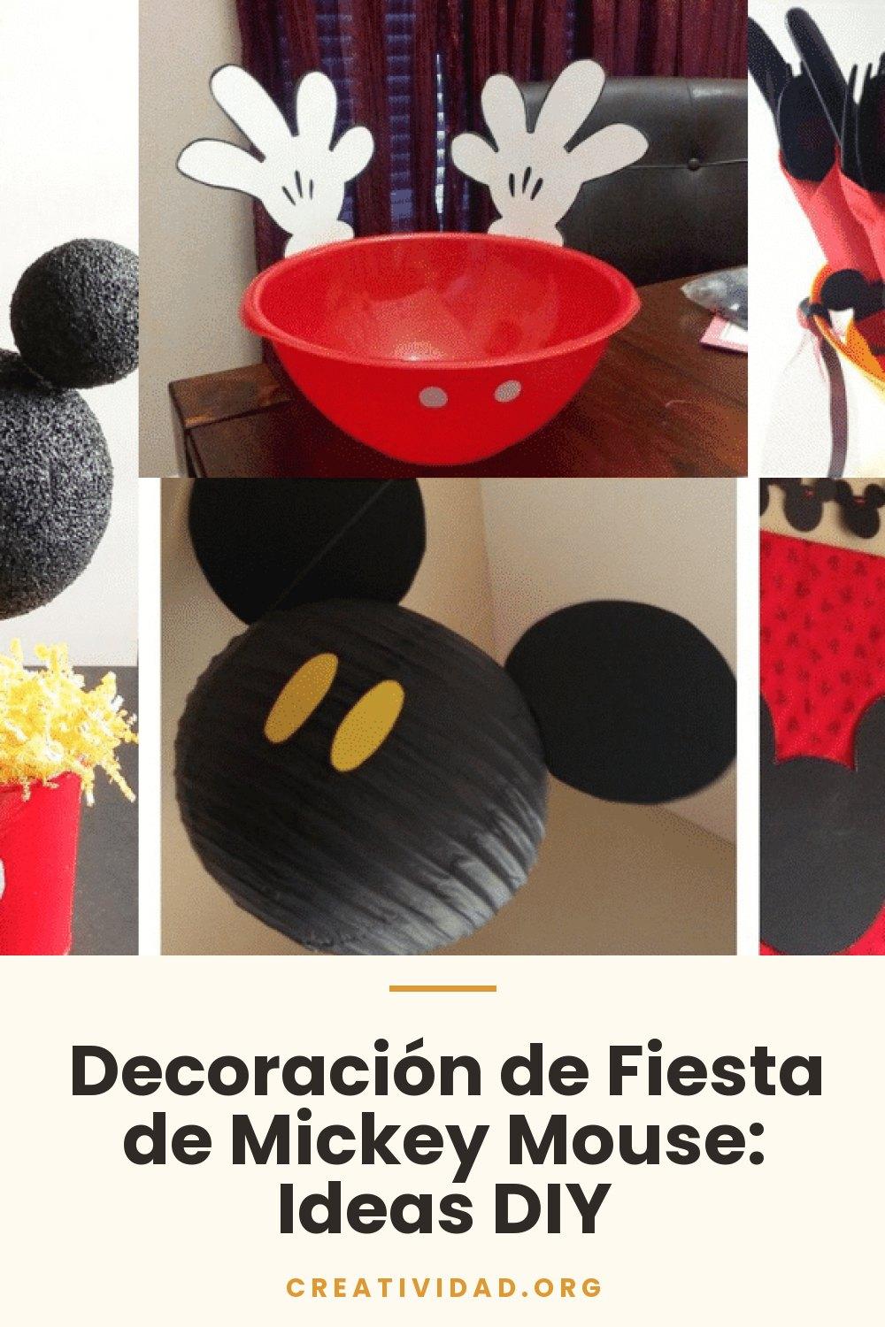 Decoración de Fiesta de Mickey Mouse: Ideas DIY