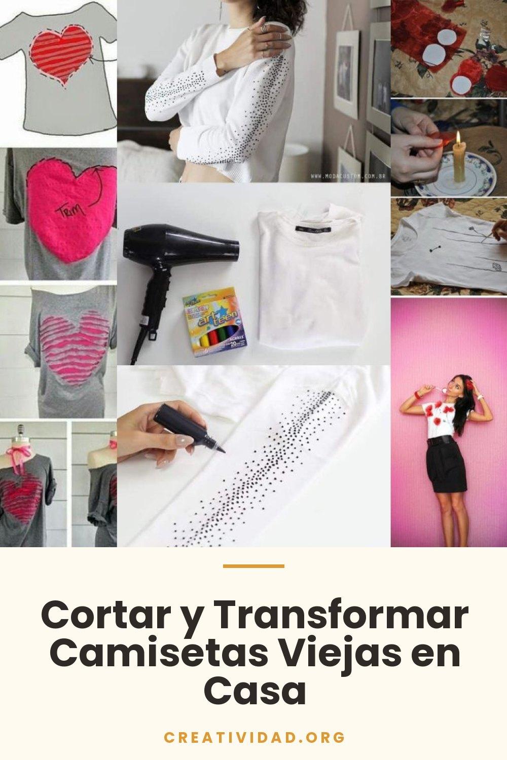 Cortar y Transformar Camisetas Viejas en Casa