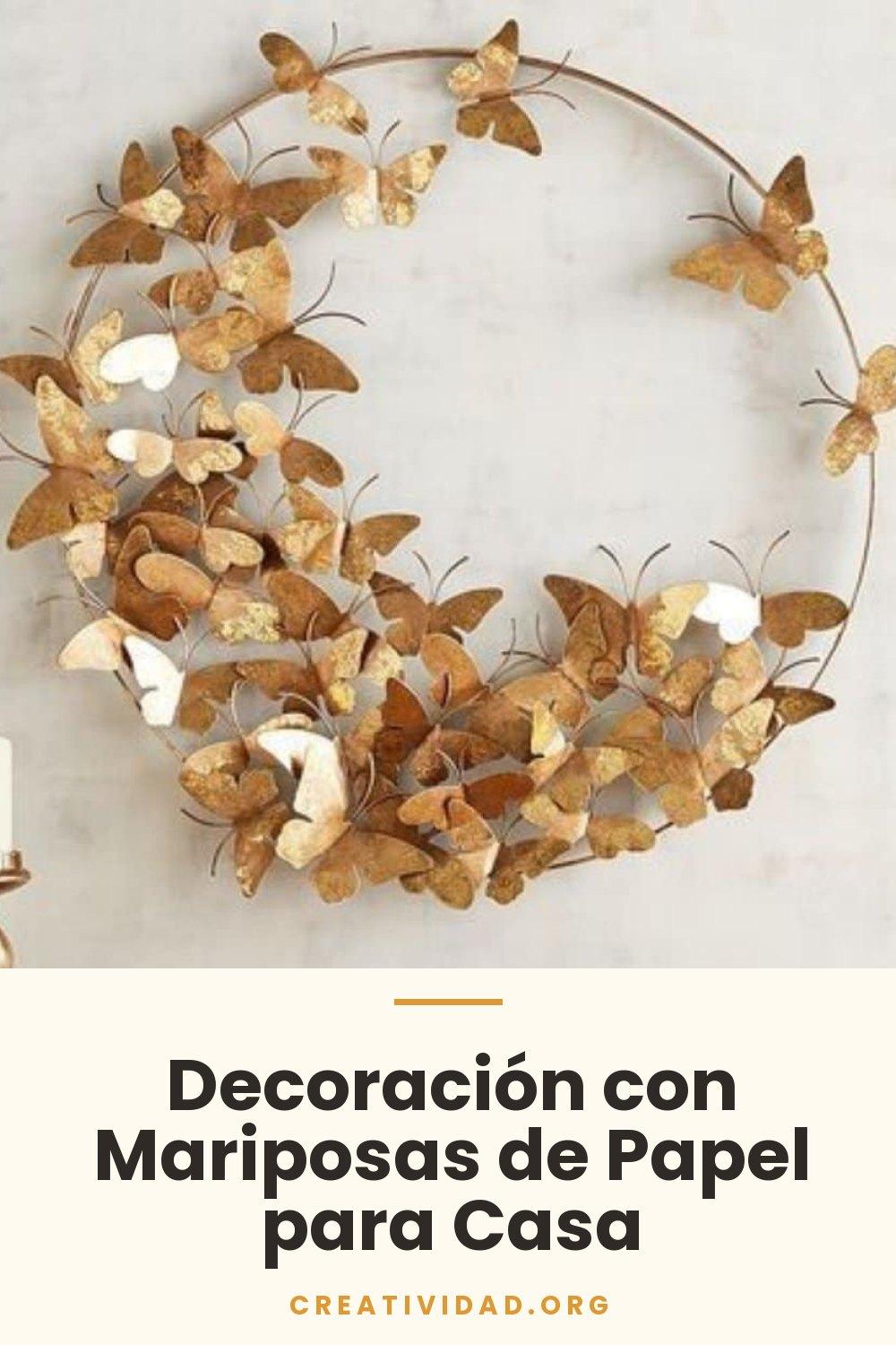 Decoración con Mariposas de Papel para Casa