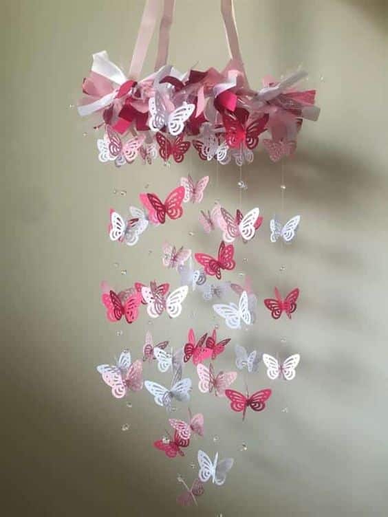 decoracion con mariposas de papel 2