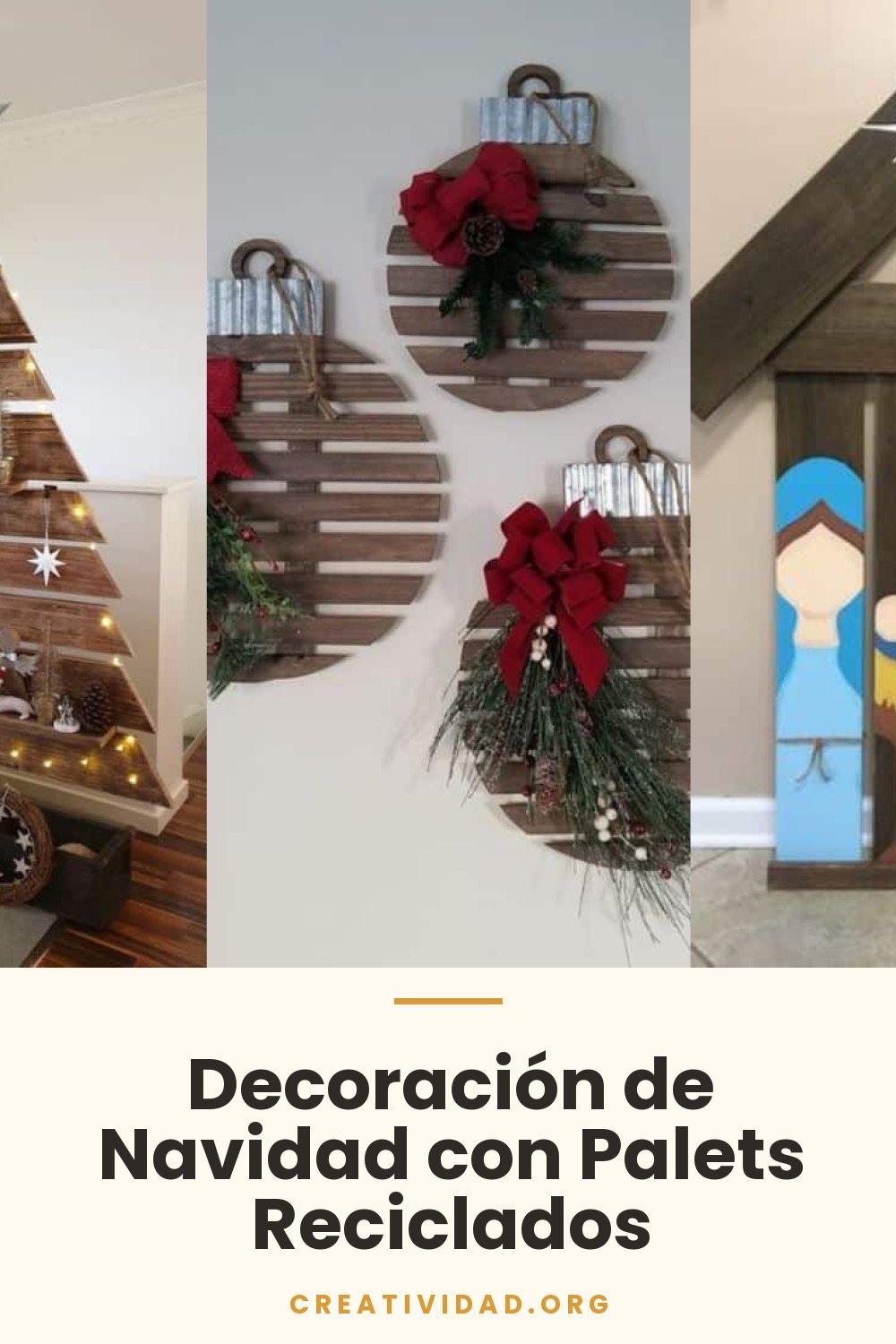 Decoración de Navidad con Palets Reciclados