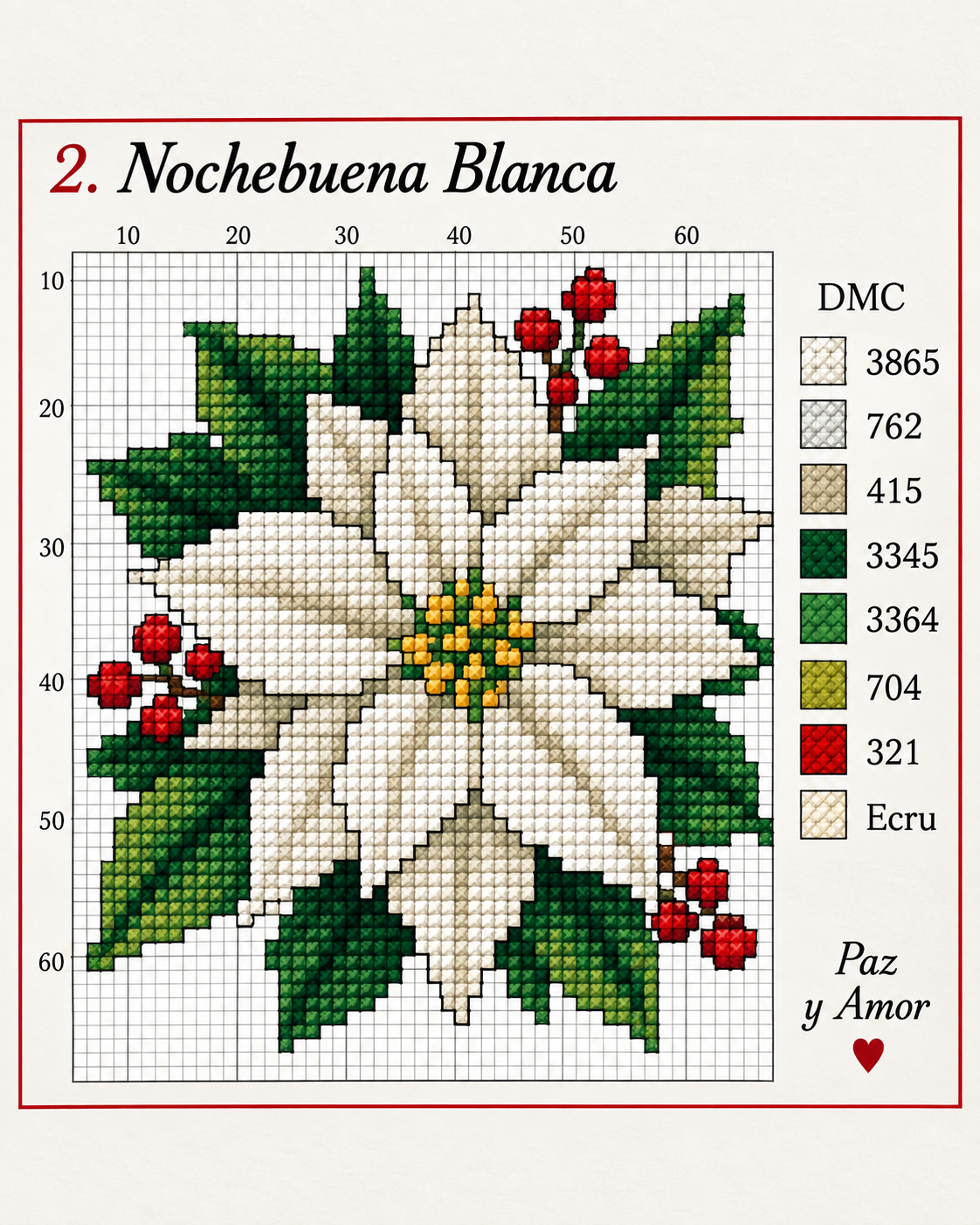 Descubre patrones de punto de cruz con flores de Navidad Descubre patrones de punto de cruz con flores de Navidad descubre patrones de punto de cruz con flores de navidad 1