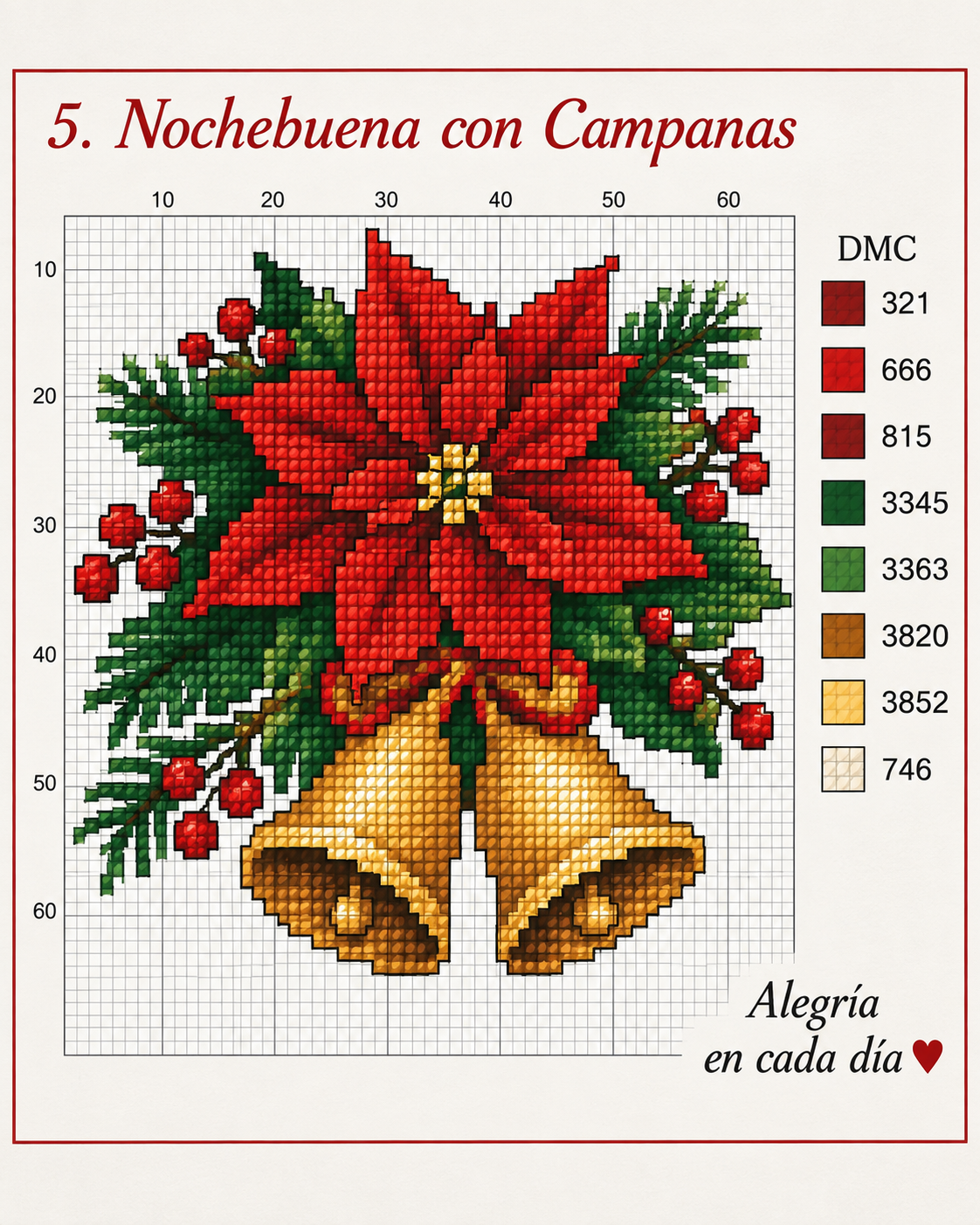 Descubre patrones de punto de cruz con flores de Navidad Descubre patrones de punto de cruz con flores de Navidad descubre patrones de punto de cruz con flores de navidad 4