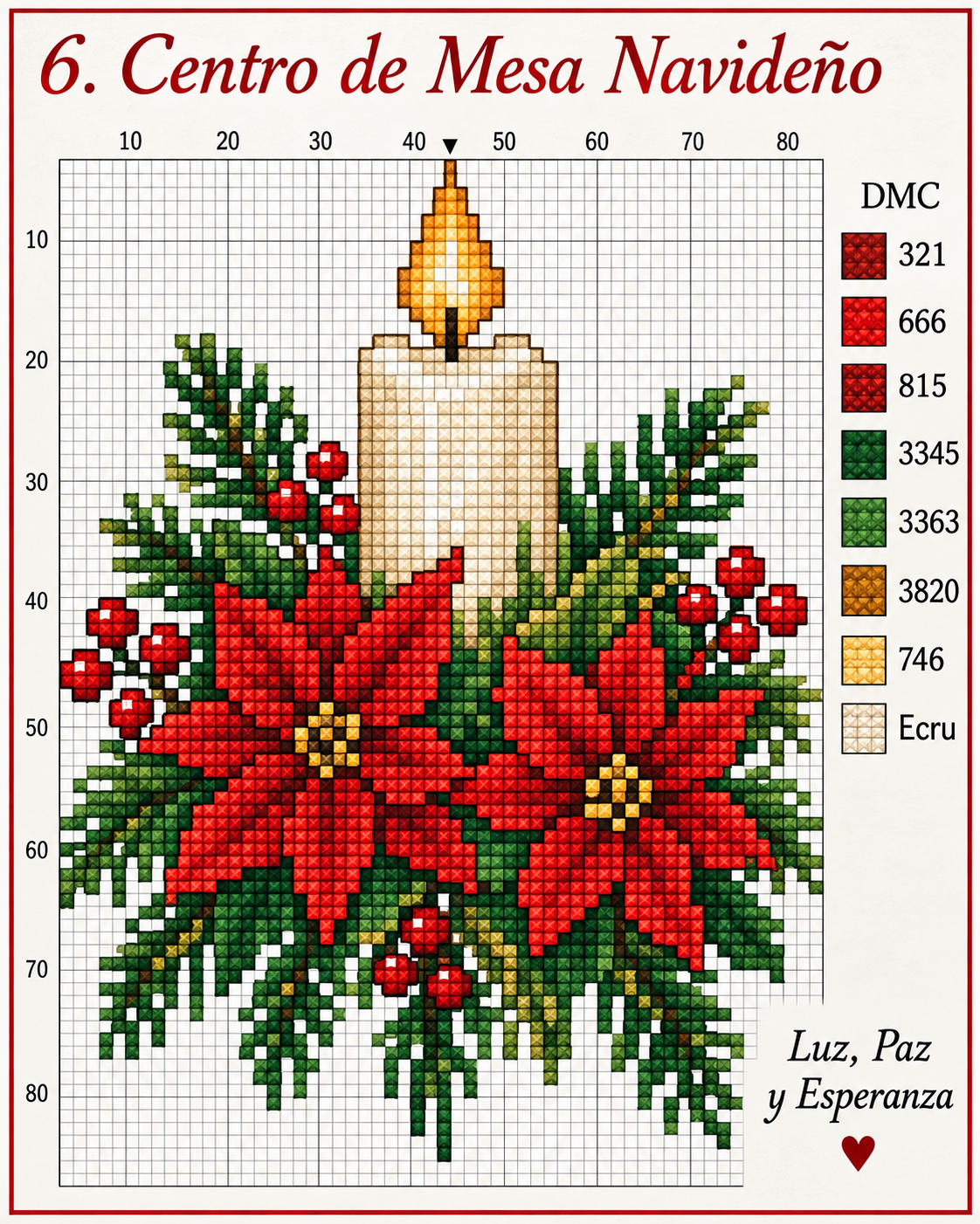 Descubre patrones de punto de cruz con flores de Navidad Descubre patrones de punto de cruz con flores de Navidad descubre patrones de punto de cruz con flores de navidad 5
