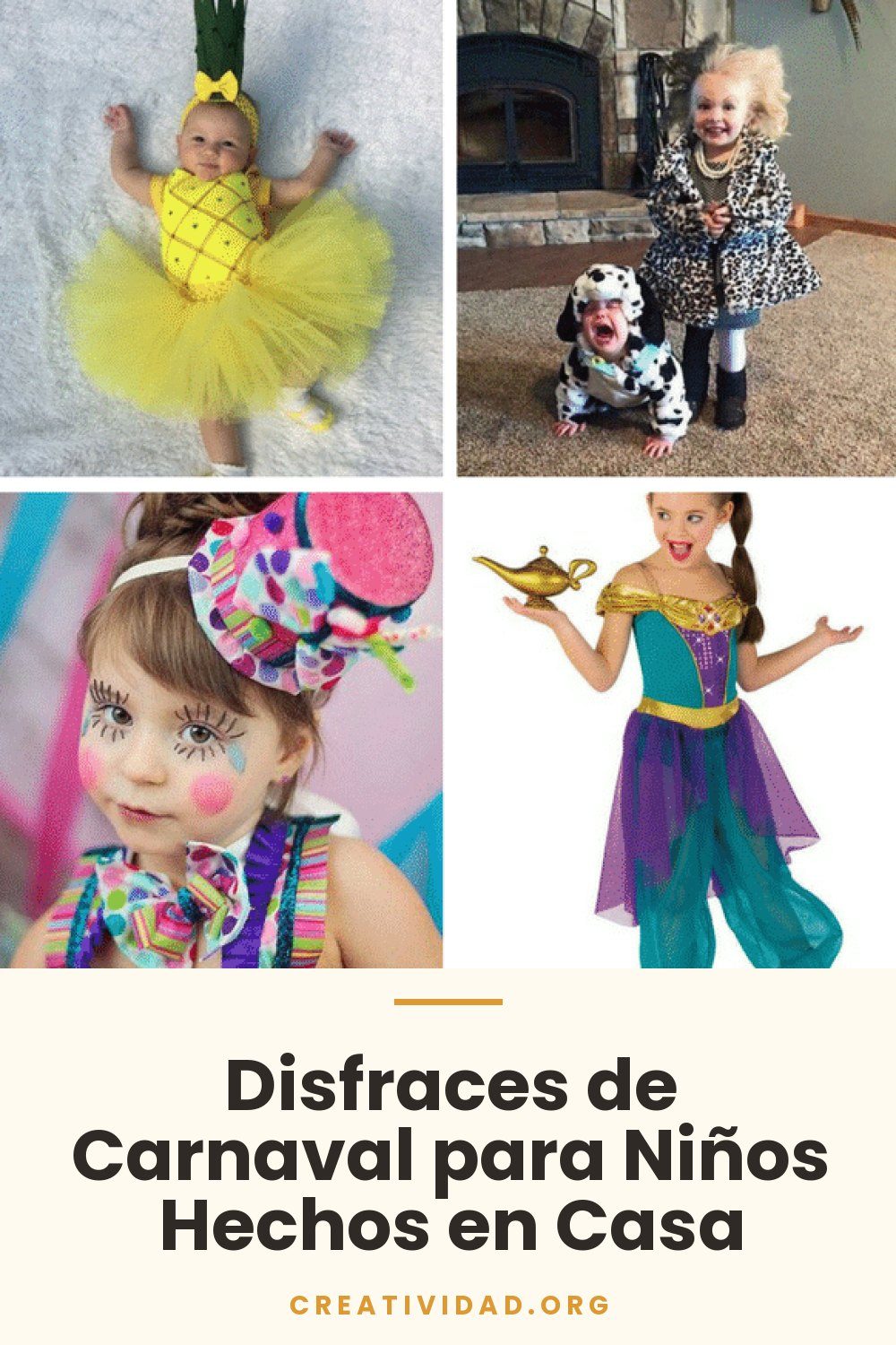 Disfraces de Carnaval para Niños Hechos en Casa