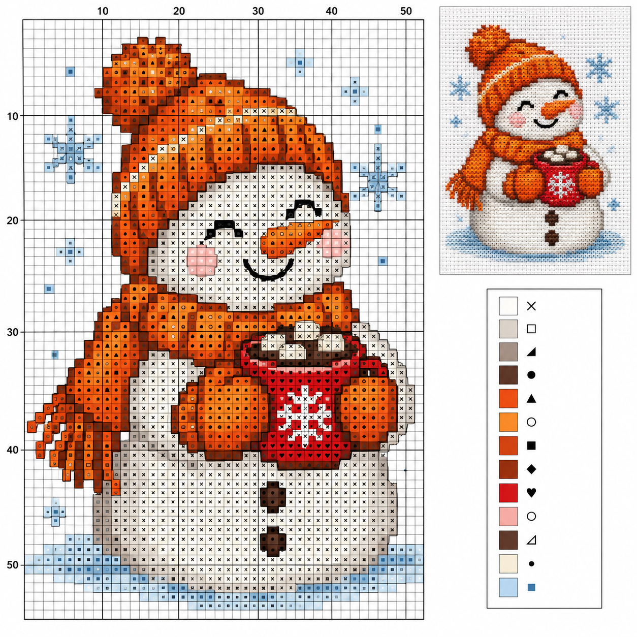 Gráficos de Punto de Cruz de Muñecos de Nieve: Ideas Creativas para Bordar en Navidad Gráficos de Punto de Cruz de Muñecos de Nieve: Ideas Creativas para Bordar en Navidad graficos de punto de cruz de munecos de nieve 4
