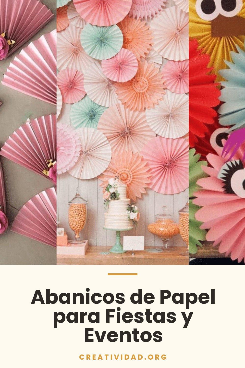 Abanicos de Papel para Fiestas y Eventos