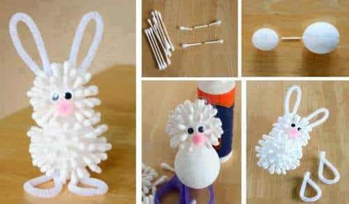 ideas creativas hechas con bastoncillos de algodon 2