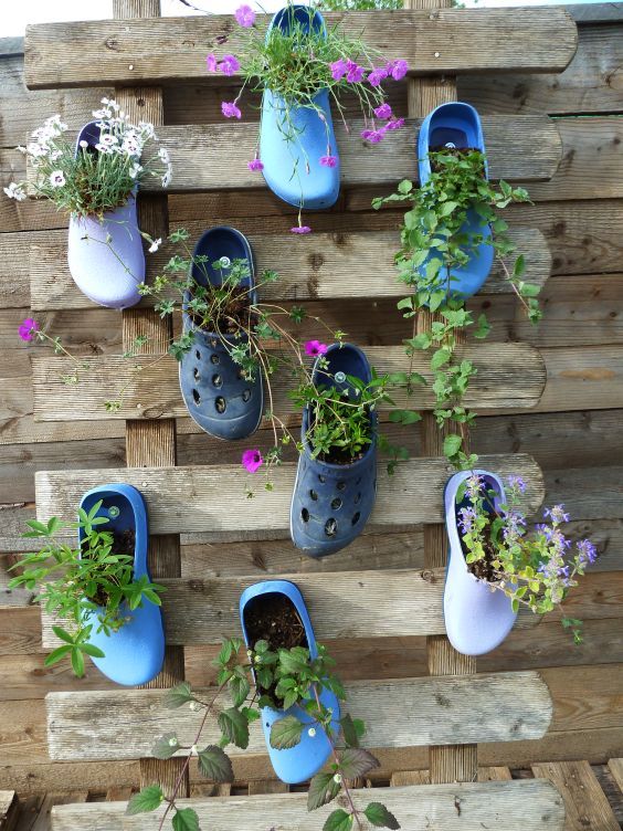ideas creativas para decorar con zapatos viejos 9