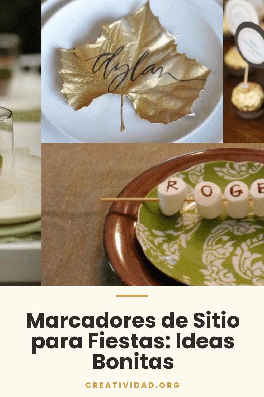 Marcadores de Sitio para Fiestas: Ideas Bonitas