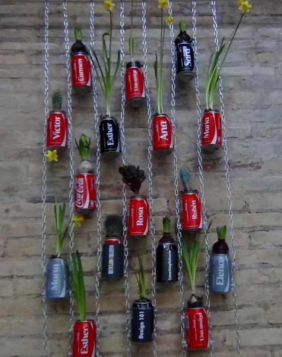 ideas creativas para reciclar latas de refresco 4