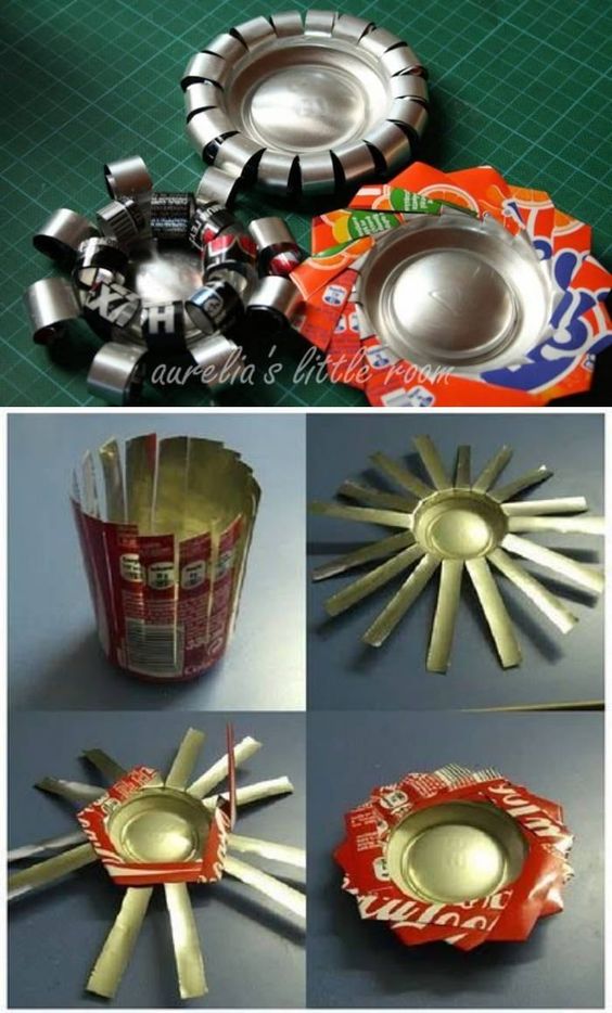 ideas creativas para reciclar latas de refresco 7