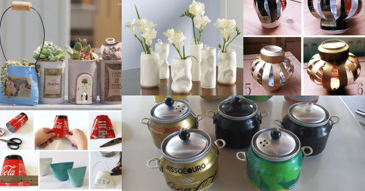 ideas creativas para reciclar latas de refresco