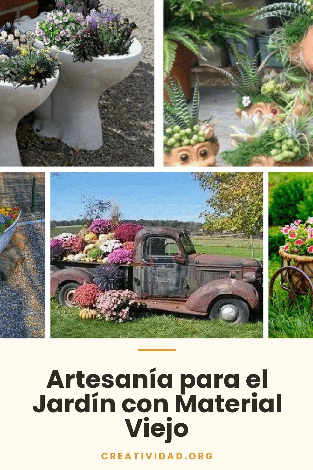 Artesanía para el Jardín con Material Viejo