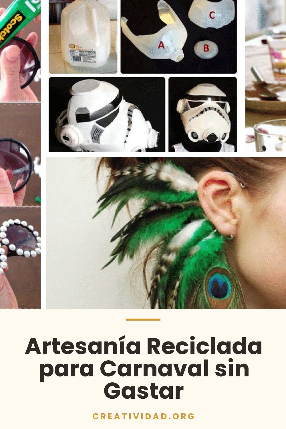 Artesanía Reciclada para Carnaval sin Gastar