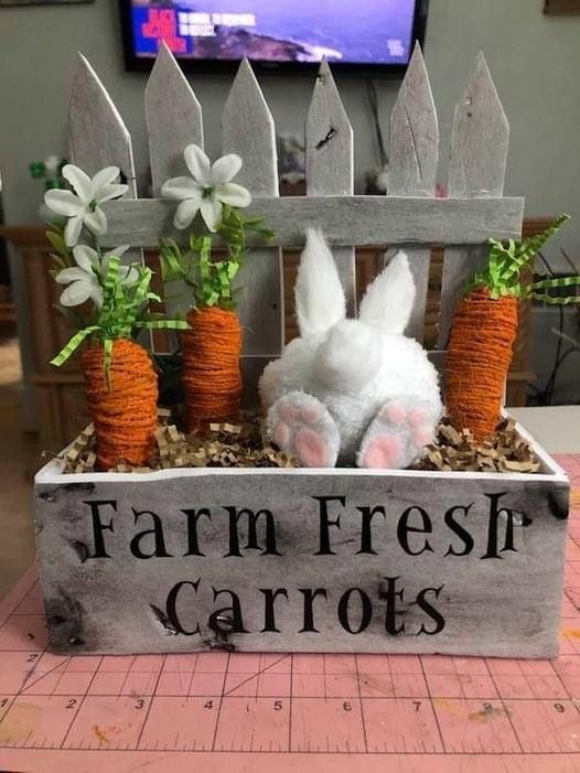 ideas de decoracion de pascua con zanahorias 13