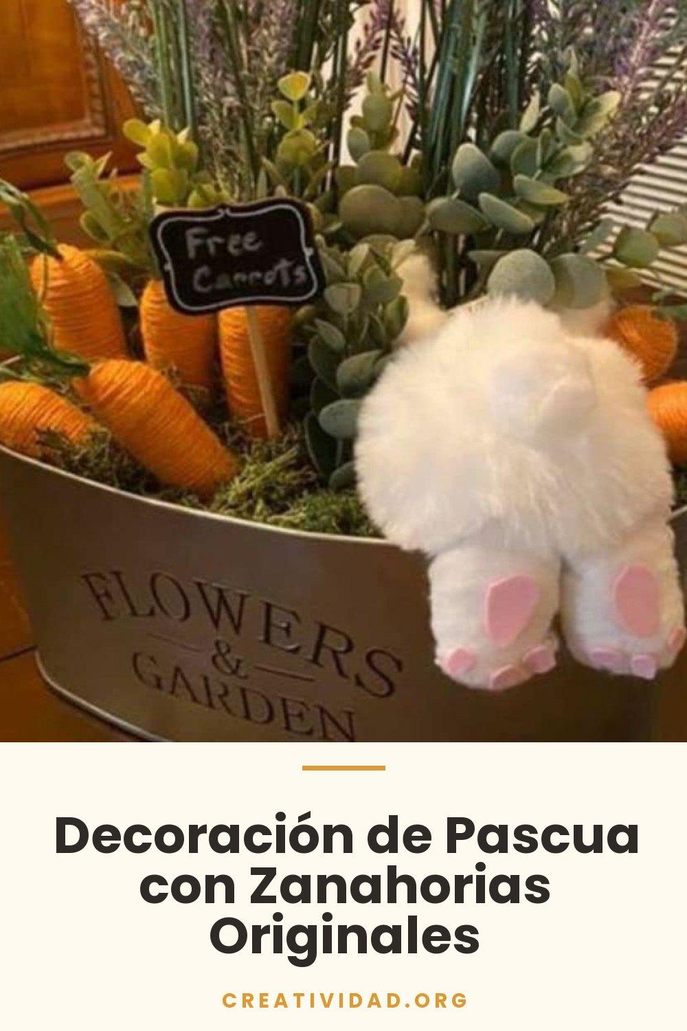 Decoración de Pascua con Zanahorias Originales