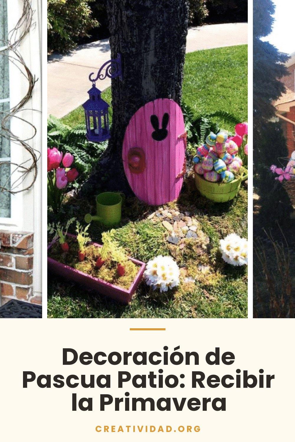 Decoración de Pascua Patio: Recibir la Primavera