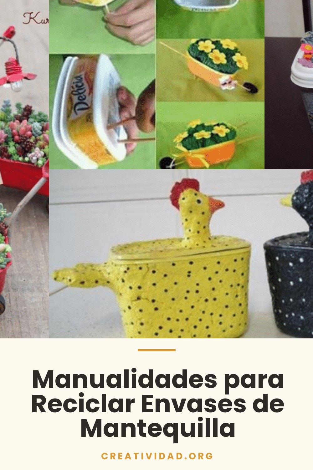 Manualidades para Reciclar Envases de Mantequilla