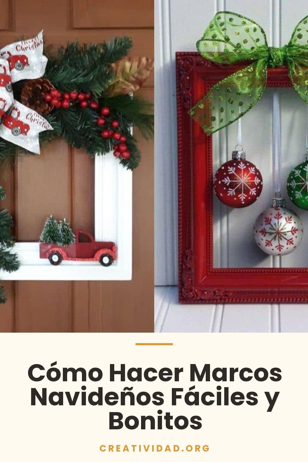 Cómo Hacer Marcos Navideños Fáciles y Bonitos