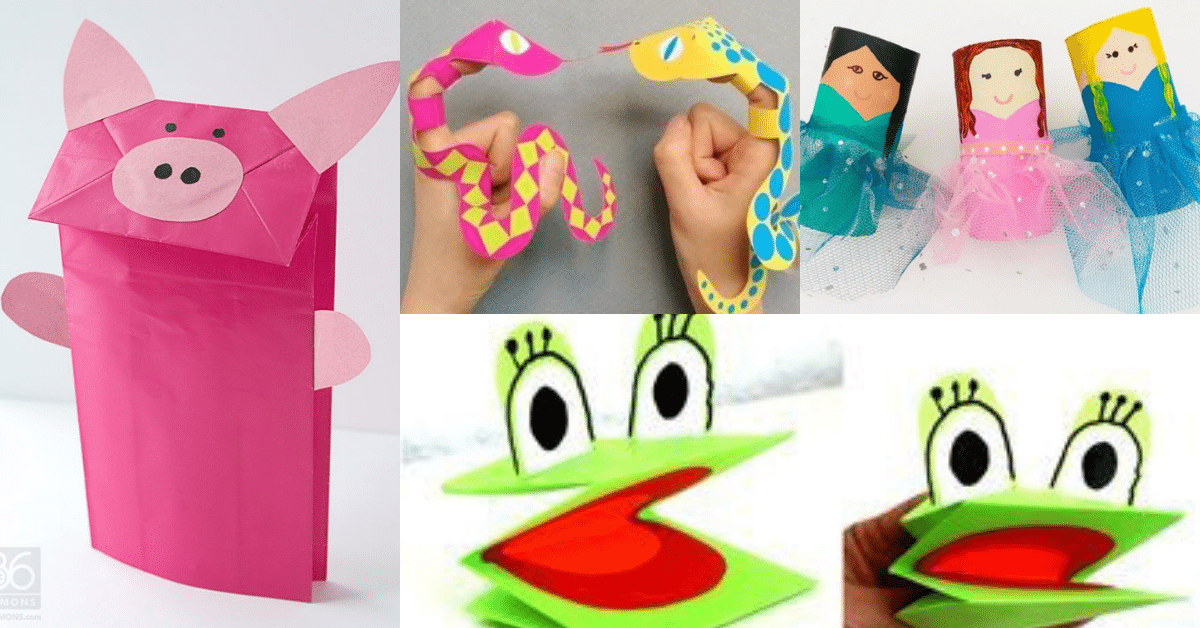 ideas de marionetas de papel