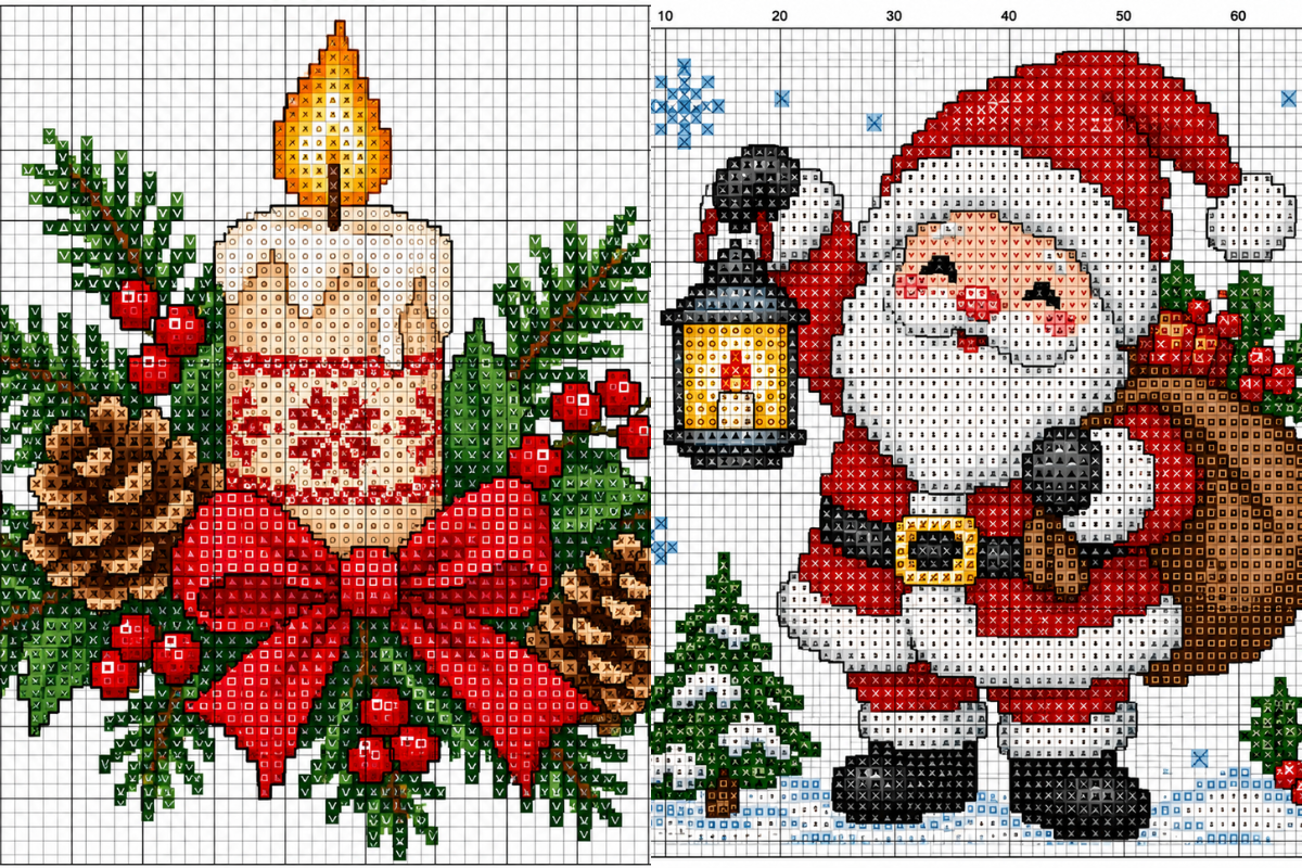 Ideas de punto de cruz navideño para decorar, regalar y disfrutar creando Ideas de punto de cruz navideño para decorar, regalar y disfrutar creando ideas de punto de cruz navideno 10 1