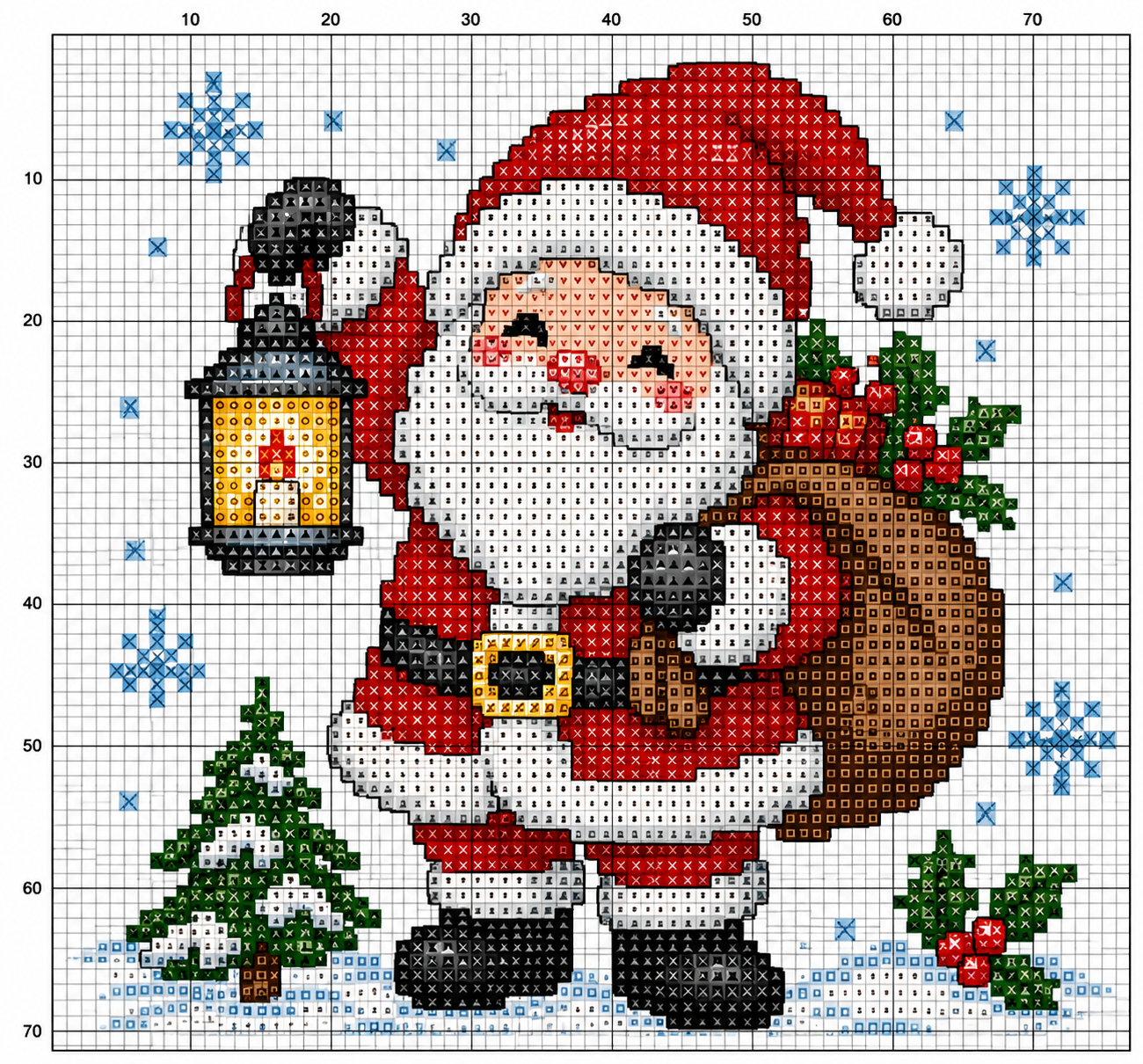 Ideas de punto de cruz navideño para decorar, regalar y disfrutar creando Ideas de punto de cruz navideño para decorar, regalar y disfrutar creando ideas de punto de cruz navideno 13