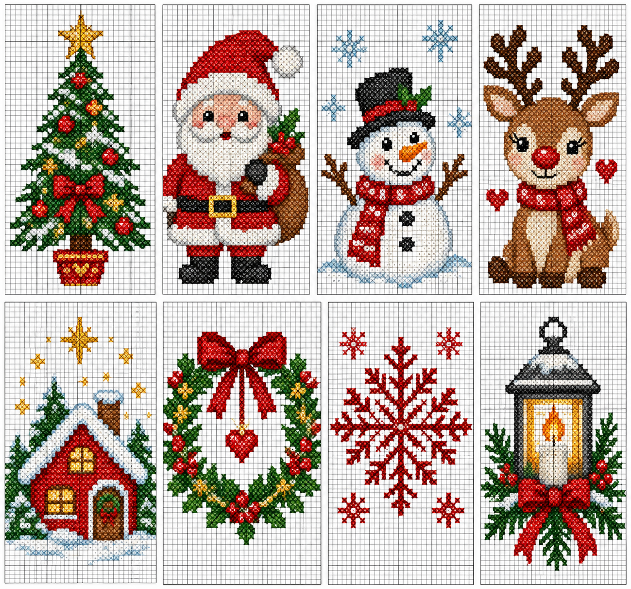 Ideas de punto de cruz navideño para decorar, regalar y disfrutar creando Ideas de punto de cruz navideño para decorar, regalar y disfrutar creando ideas de punto de cruz navideno