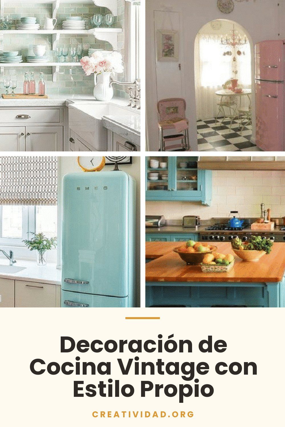 Decoración de Cocina Vintage con Estilo Propio