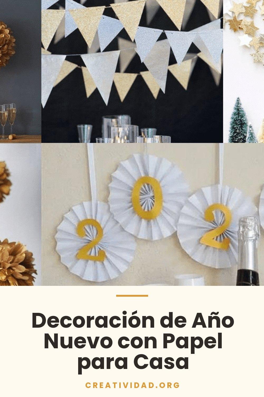 Decoración de Año Nuevo con Papel para Casa