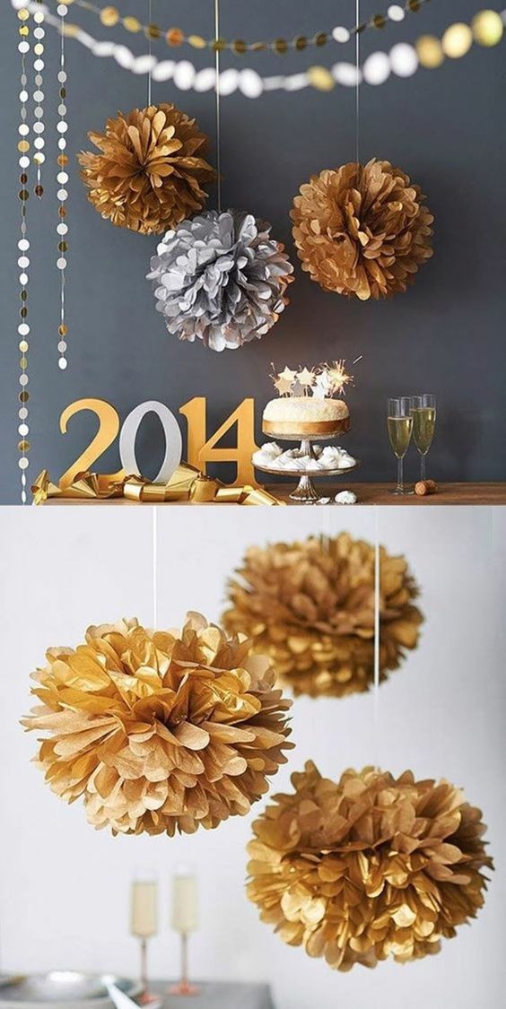 ideas decoracion de papel de ano nuevo 9