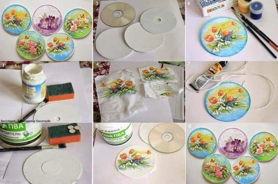 ideas decoracion hecha con cds 1