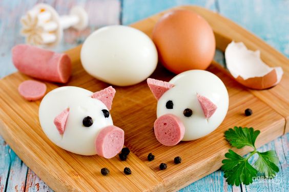 ideas divertidas para servir huevos duros 9