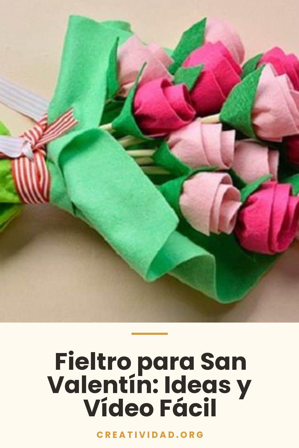 Fieltro para San Valentín: Ideas y Vídeo Fácil