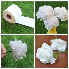 ideas flores hechas con papel higienico 1