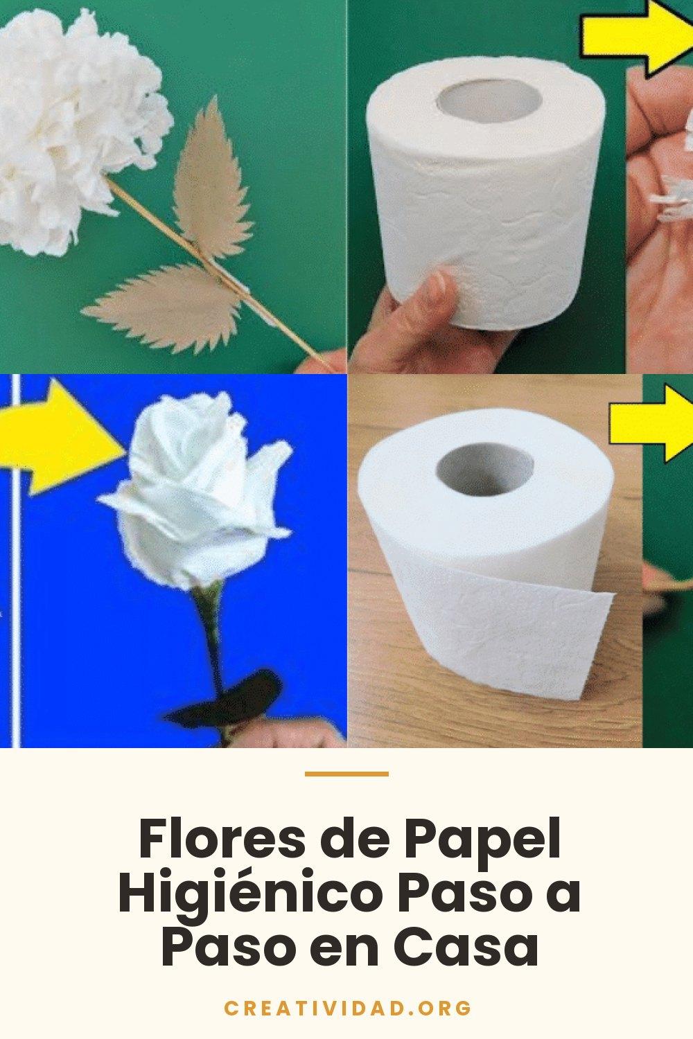 Flores de Papel Higiénico Paso a Paso en Casa